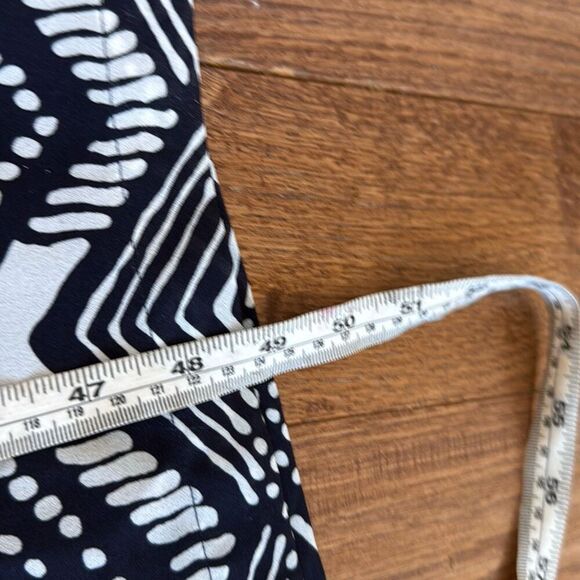 J.Crew navy and white Aztec chevron skirt halter maxi dress 4 petite - Picture 8 of 10